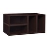 Regency Niche Cubo Storage Organizer Open Bookshelf Set- 4 Half Size Cubes- Truffle PC064PKTF